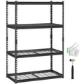 Storage Shelves, 2400 lbs, 4 Tier Heavy Duty Garage Shelving, 20 D x 40 W x 60 H Adjustable Metal Shelves for Industrial Shelving Unit