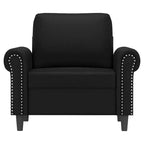 Sofá Silla Decorativa Tapizada Asiento Individual Muebles Piel Sintética
