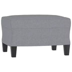 Sofá de 3 plazas Sofá sillón con reposapiés para sala de estar de tela
