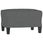 Sofá de 3 plazas Sofá sillón con reposapiés para sala de estar de tela