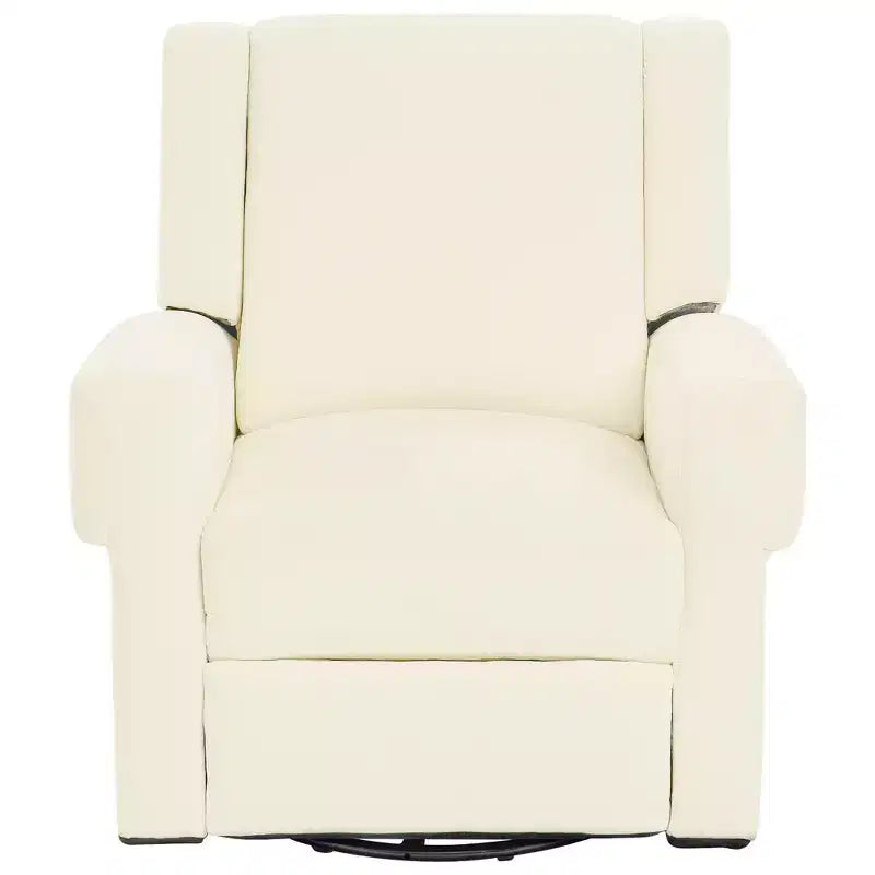 Reclinable manual Ilana Modern con balancín giratorio 360 tapizado en chenilla