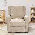 Ilana Modern 360 Swivel Rocker Chenille Upholstered Manual Recliner