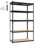 Heavy Duty Garage Shelving Units,5-Tier Adjustable Storage Shelves,60x24x72in, Adjustable Storage Shelving, Metal Storage Utility Racks Shelf Unit