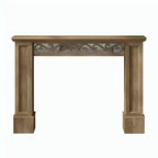 Consola con diseño decorativo calado en marrón 46.5 A x 11.6 P x 45.9 Al