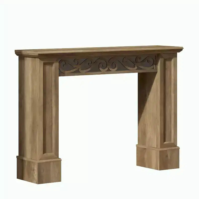 Consola con diseño decorativo calado en marrón 46.5 A x 11.6 P x 45.9 Al