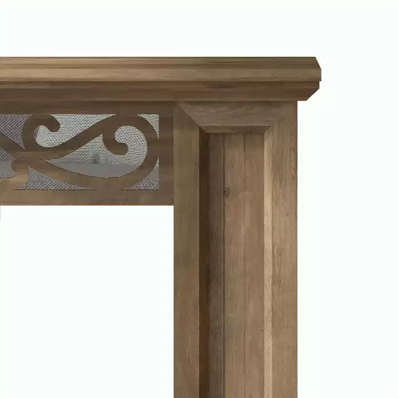 Consola con diseño decorativo calado en marrón 46.5 A x 11.6 P x 45.9 Al