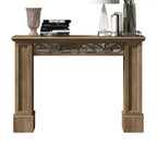 Consola con diseño decorativo calado en marrón 46.5 A x 11.6 P x 45.9 Al