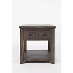 Rustic Reclaimed Pine Farmhouse End Table