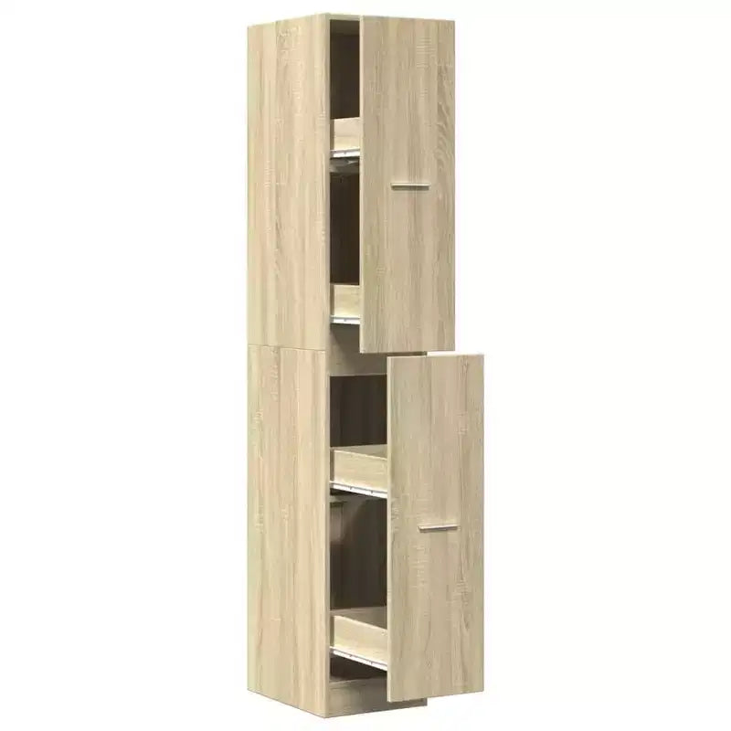 Apothecary Cabinet oak Engineered wood Tall