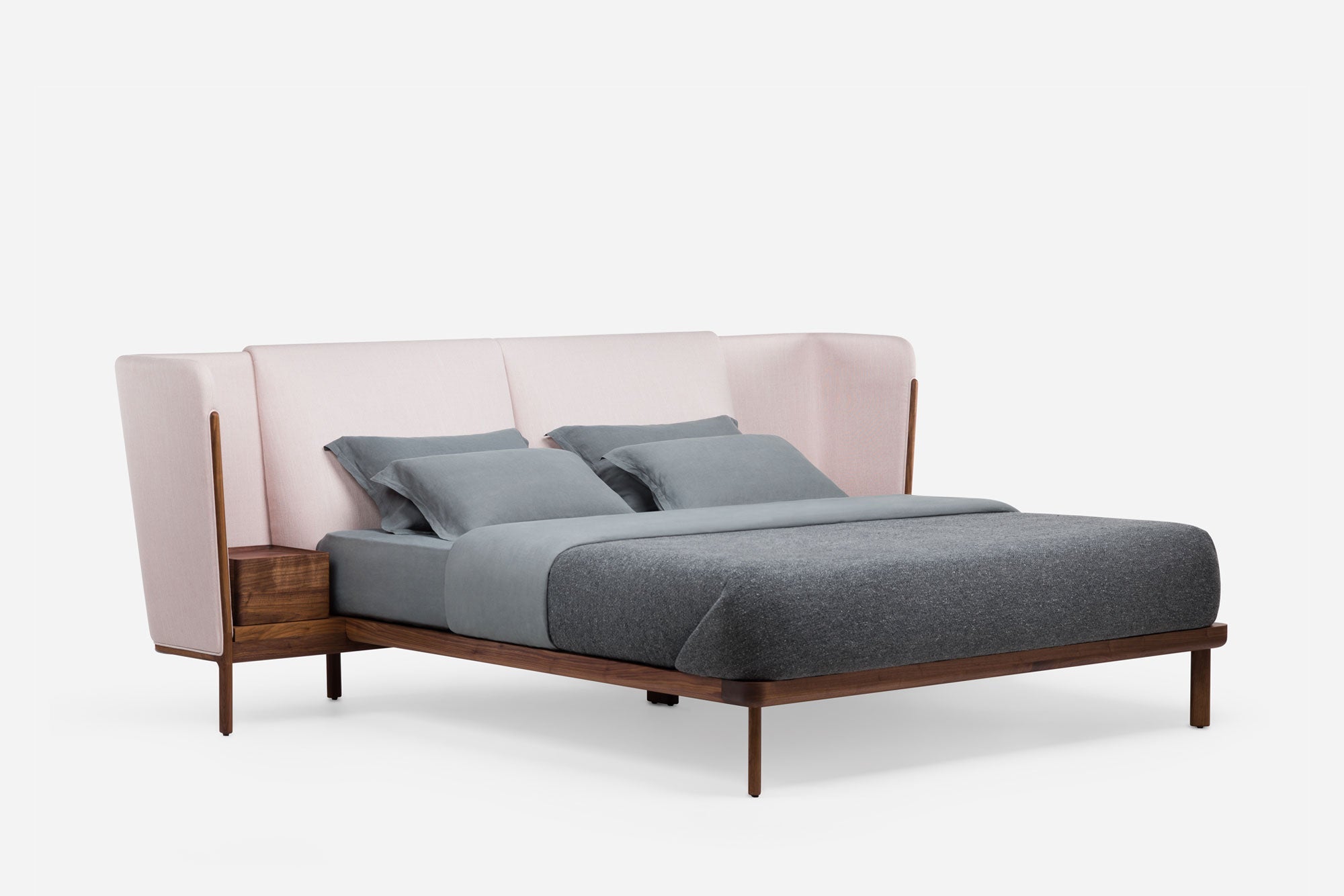 CAMA DUBOIS, CABECERO BAJO, CON MESITAS DE NOCHE