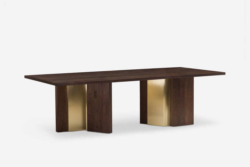 MESA DE COMEDOR IZAR CON LATÓN