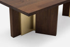 MESA DE COMEDOR IZAR CON LATÓN