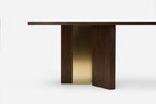 MESA DE COMEDOR IZAR CON LATÓN