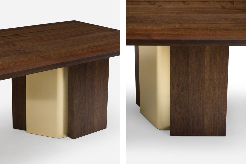 MESA DE COMEDOR IZAR CON LATÓN