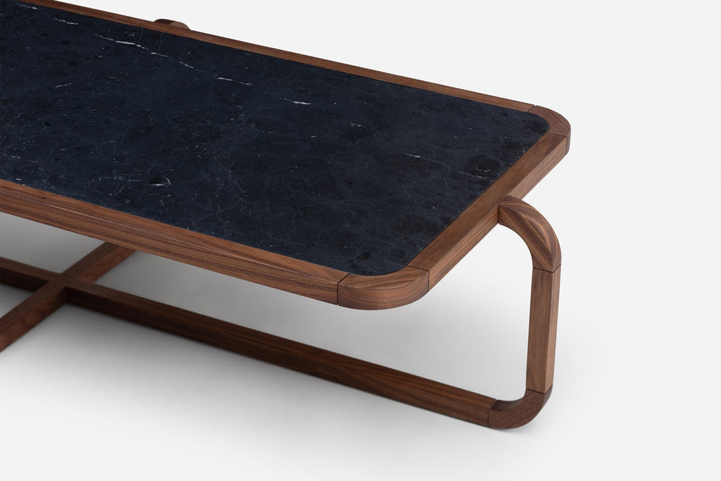 MESA DE CENTRO ALPHA CON CUBIERTA DE PIEDRA