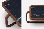MESA DE CENTRO ALPHA CON CUBIERTA DE PIEDRA