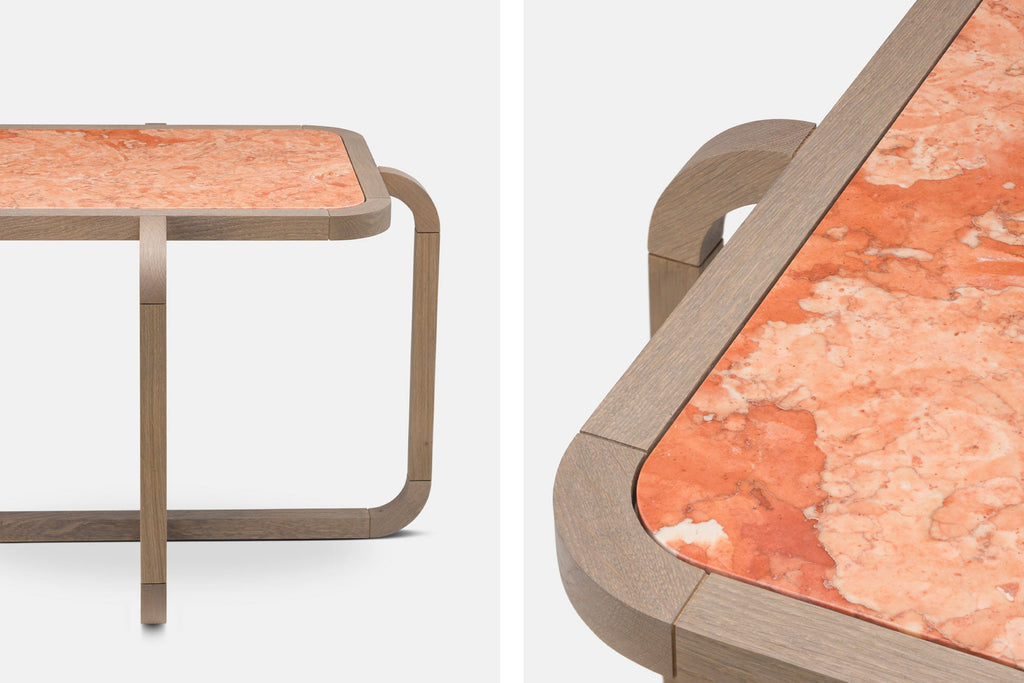 MESA AUXILIAR ALPHA CON CUBIERTA DE PIEDRA
