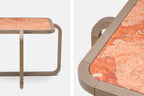 MESA AUXILIAR ALPHA CON CUBIERTA DE PIEDRA