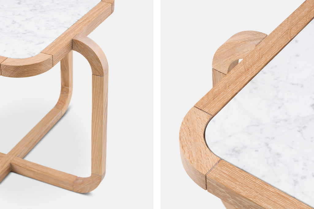 MESA AUXILIAR ALPHA CON CUBIERTA DE PIEDRA
