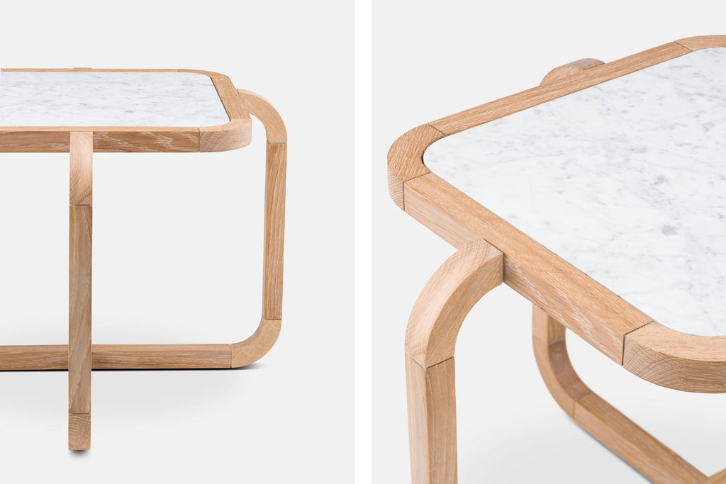 MESA AUXILIAR ALPHA CON CUBIERTA DE PIEDRA