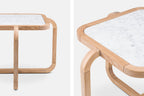 MESA AUXILIAR ALPHA CON CUBIERTA DE PIEDRA