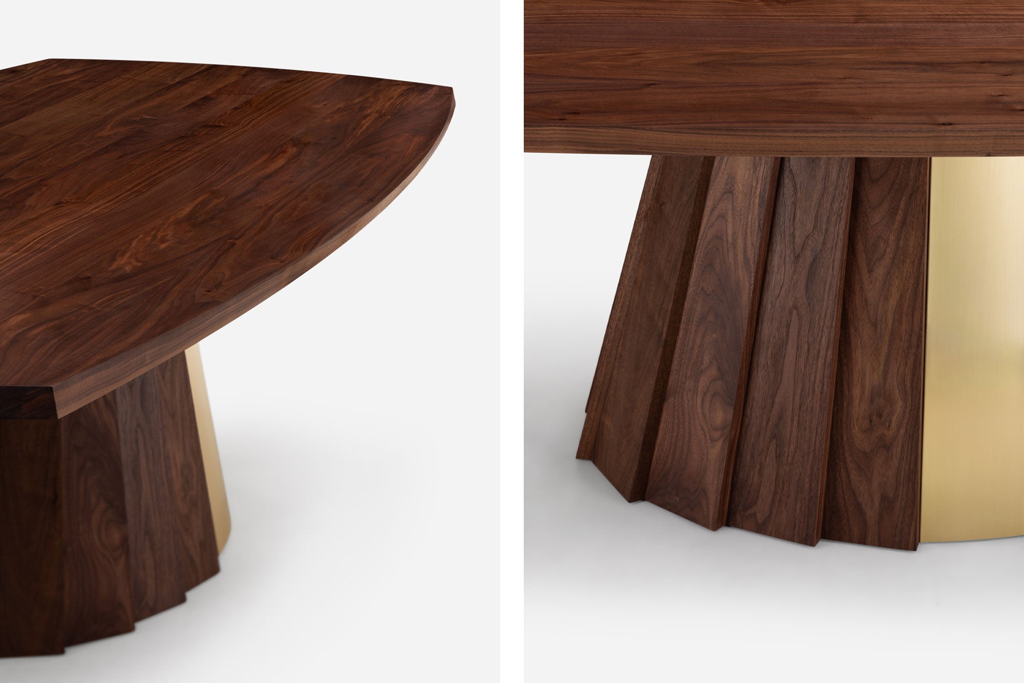 MESA DE COMEDOR ORION - BASE DE MADERA Y METAL