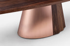 MESA DE COMEDOR ORION - BASE DE MADERA Y METAL