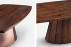 MESA DE COMEDOR ORION - BASE DE MADERA Y METAL