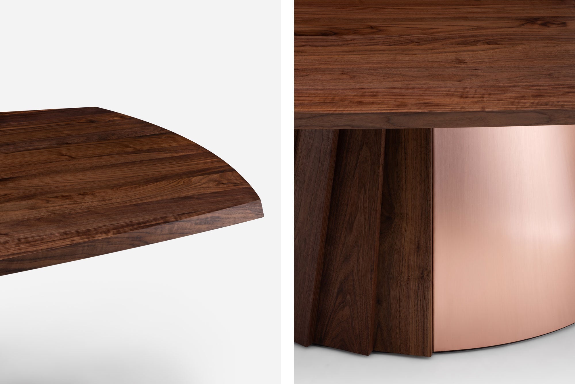 MESA DE COMEDOR ORION - BASE DE MADERA Y METAL