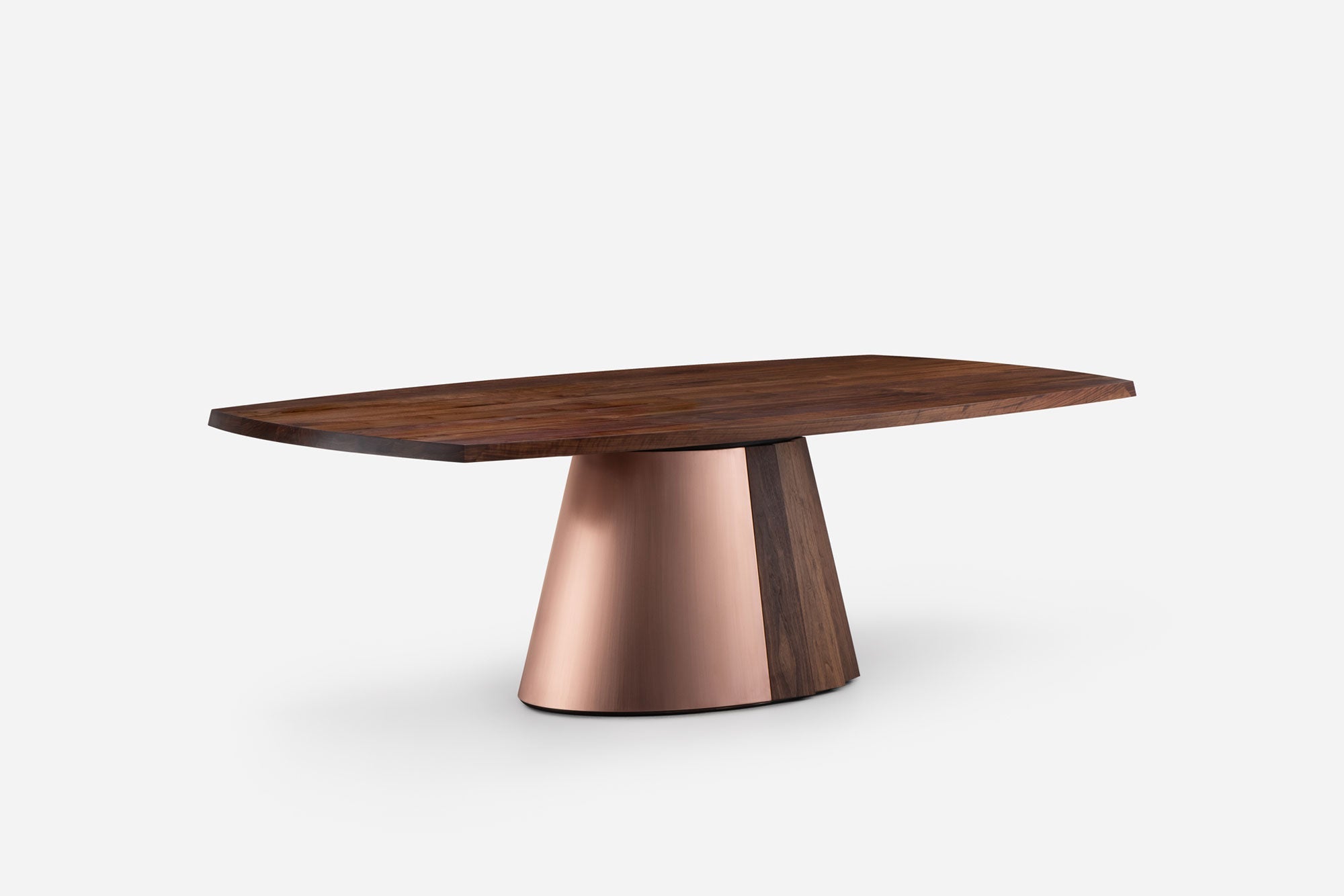 MESA DE COMEDOR ORION - BASE DE MADERA Y METAL
