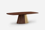 MESA DE COMEDOR ORION - BASE DE MADERA Y METAL