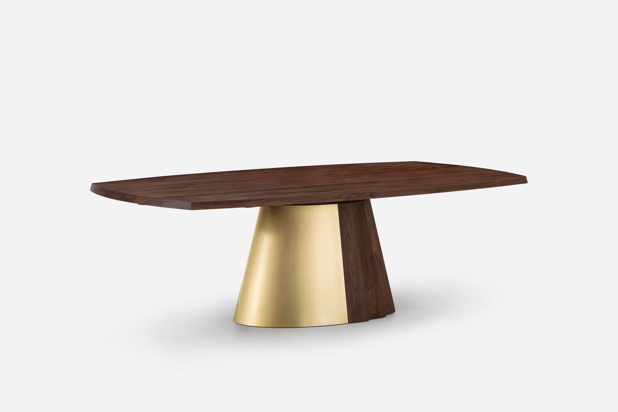 MESA DE COMEDOR ORION - BASE DE MADERA Y METAL