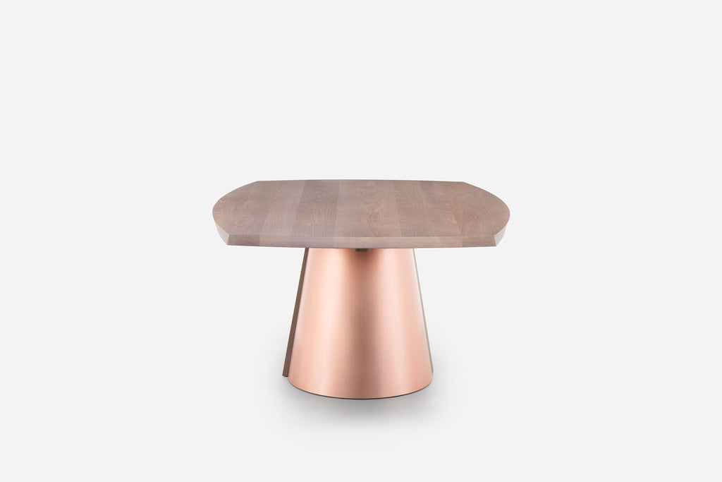 MESA DE COMEDOR ORION - BASE DE MADERA Y METAL