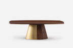 MESA DE COMEDOR ORION - BASE DE MADERA Y METAL