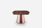 MESA DE COMEDOR ORION - BASE DE MADERA Y METAL