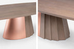 MESA DE COMEDOR ORION - BASE DE MADERA Y METAL