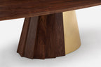 MESA DE COMEDOR ORION - BASE DE MADERA Y METAL