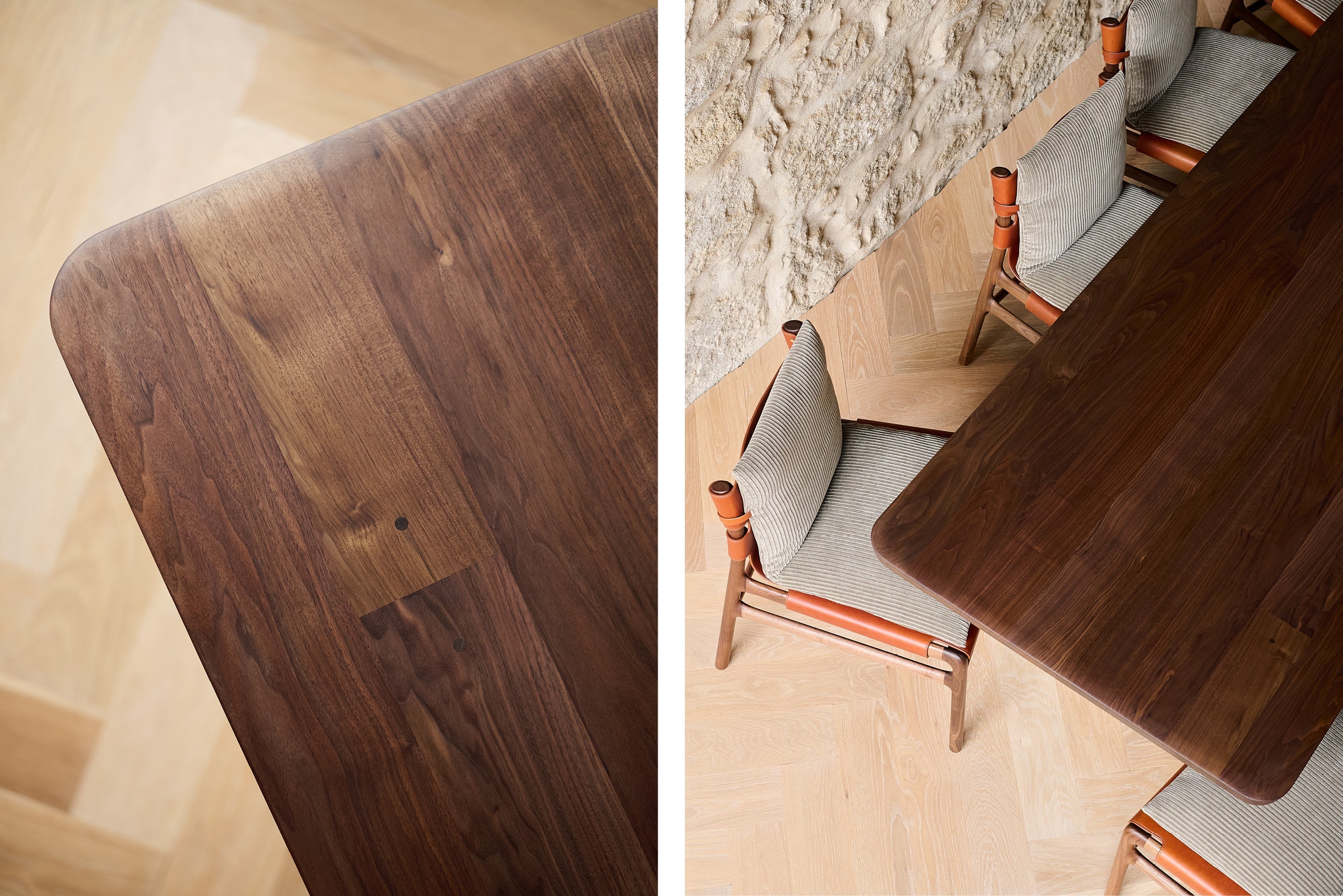 VEINTICINCO MESA DE COMEDOR - TABLERO DE MADERA