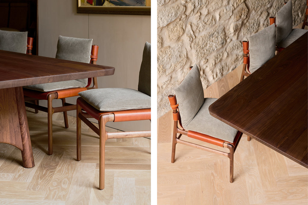VEINTICINCO MESA DE COMEDOR - TABLERO DE MADERA