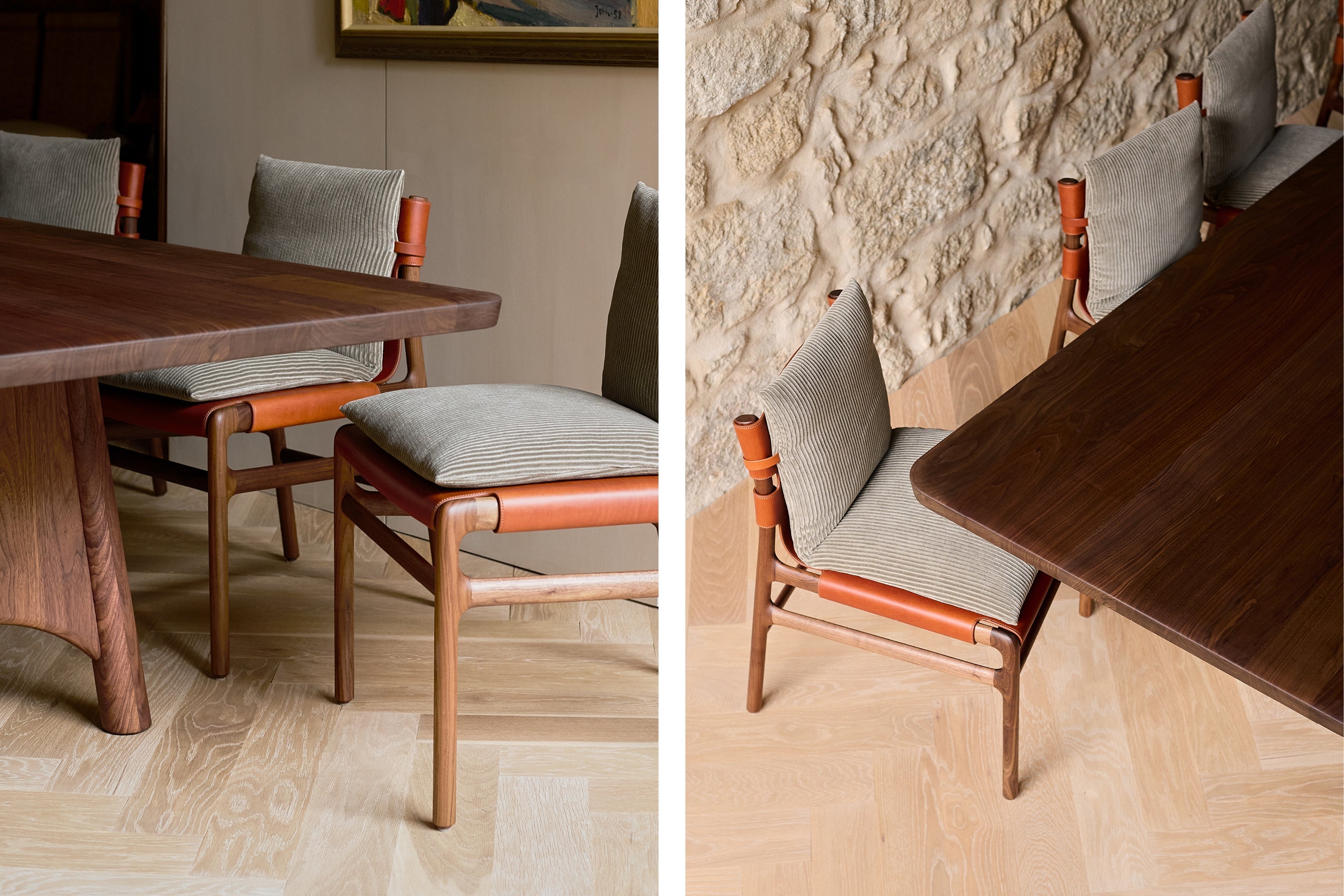 VEINTICINCO MESA DE COMEDOR - TABLERO DE MADERA