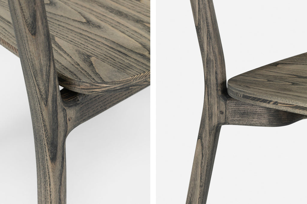 SILLA DUET - ASIENTO DE MADERA
