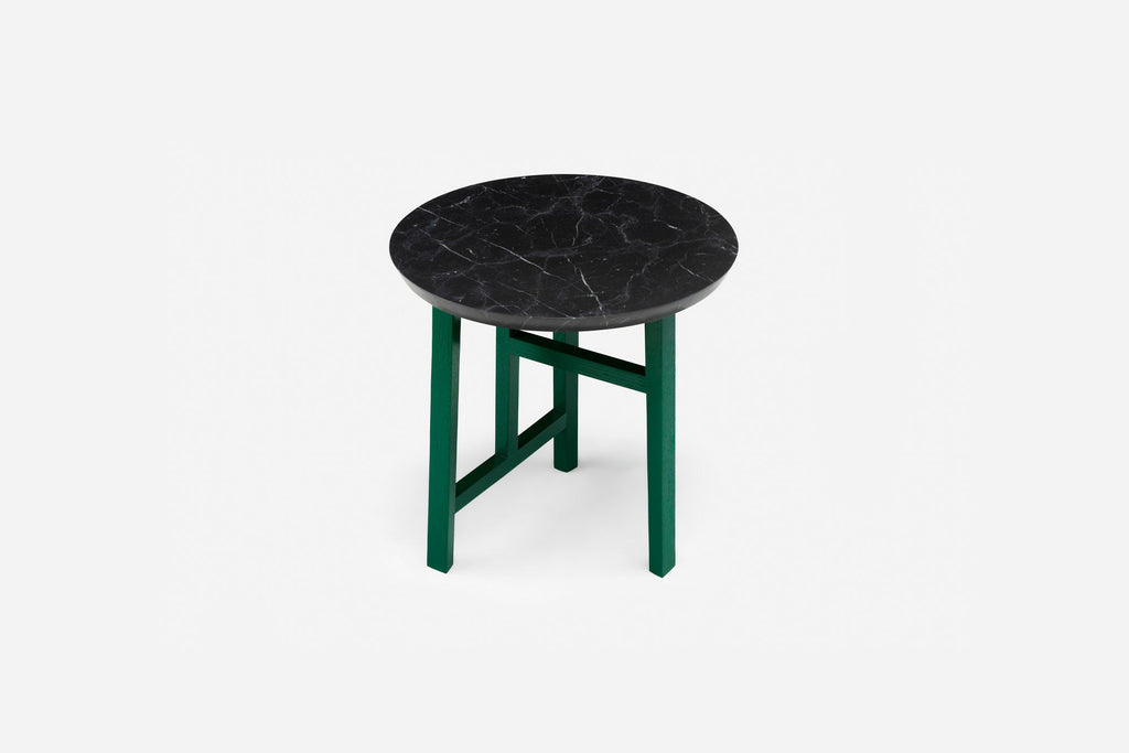 MESA AUXILIAR TRIO CON CUBIERTA DE PIEDRA