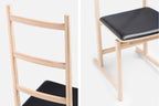 SILLA DE COMEDOR SHAKER - ASIENTO TAPIZADO