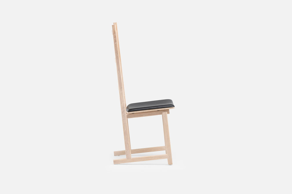 SILLA DE COMEDOR SHAKER - ASIENTO TAPIZADO