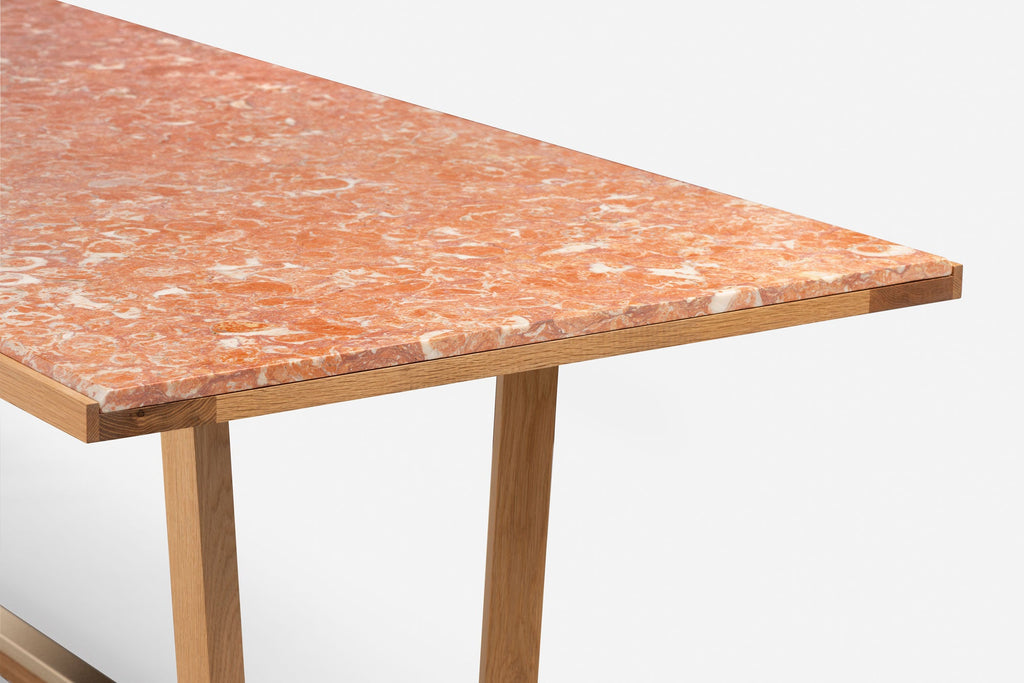 MESA DE COMEDOR SHAKER CON ENCIMERA DE PIEDRA