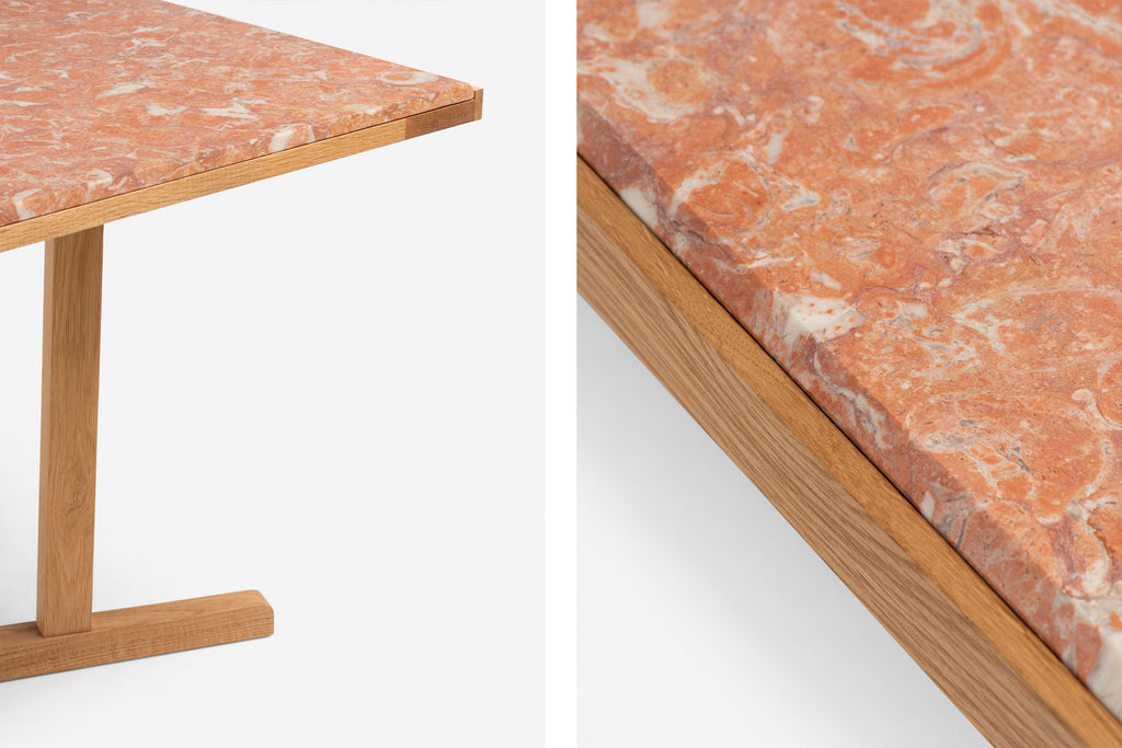 MESA DE COMEDOR SHAKER CON ENCIMERA DE PIEDRA