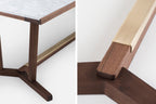 MESA DE COMEDOR SHAKER CON ENCIMERA DE PIEDRA