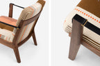 SILLÓN CAPO LOUNGE CON TAPIZADO MANTA ESPINHADA