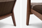 SILLÓN CAPO LOUNGE CON TAPIZADO MANTA LIDO