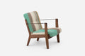 SILLÓN CAPO LOUNGE CON TAPIZADO MANTA ESPINHADA VERDE